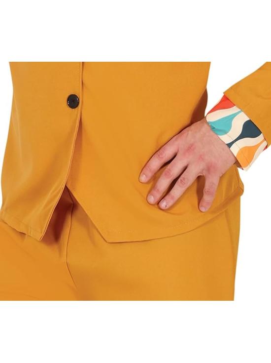 Disfraz de los años 70 naranja para hombre