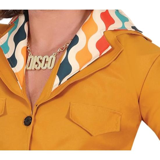 Disfraz de los años 70 naranja para hombre Disfraz de los años 70 naranja para hombre