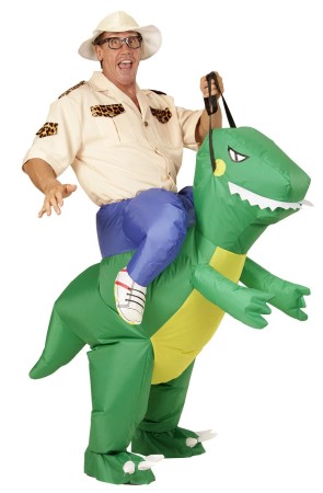 Disfraz Explorador  Dinosaurio Hinchable talla única adulto