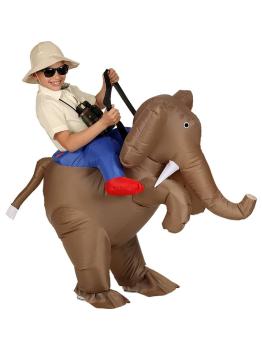 Disfraz Explorador sobre Elefante infantil