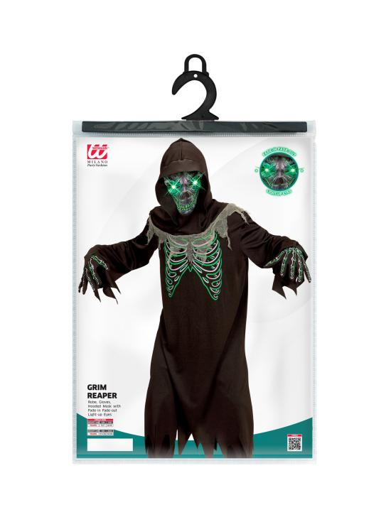 Disfraz Fantasma Terror Ojos Luminosos infantil