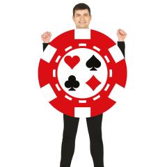 Disfraz Ficha Póker Talla Única para Adultos