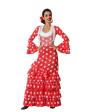 Disfraz Flamenca Rojo Alvero para adulta