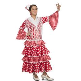 Disfraz Flamenca Sevilla Rojo de Niña