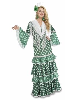 Disfraz Flamenca Verde para mujer