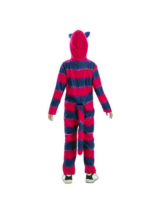 Disfraz Gato de Cheshire infantil unisex – Mono con capucha