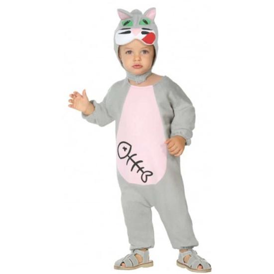 Disfraz Gato Gris Baby talla 12-24 meses Disfraz Gato Gris Baby talla 12-24 meses