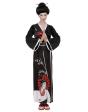 Disfraz Geisha Kimono Negro adulta