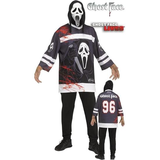 Disfraz Ghost Face Camiseta de Hockey – Terror Deportivo para Adultos