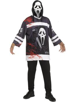 Disfraz Ghost Face Camiseta de Hockey – Terror Deportivo para Adultos