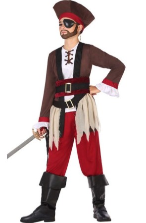 Disfraz Gran Capitán Pirata Mares para niño