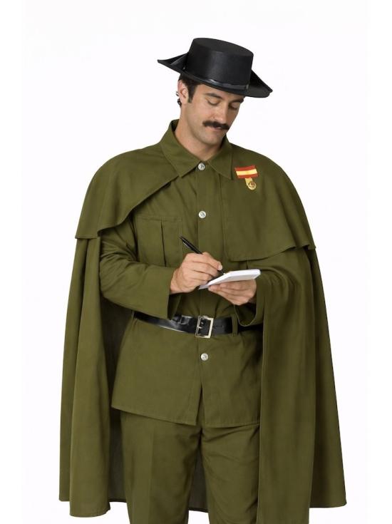 Disfraz Guardia Civil con Capa para adulto