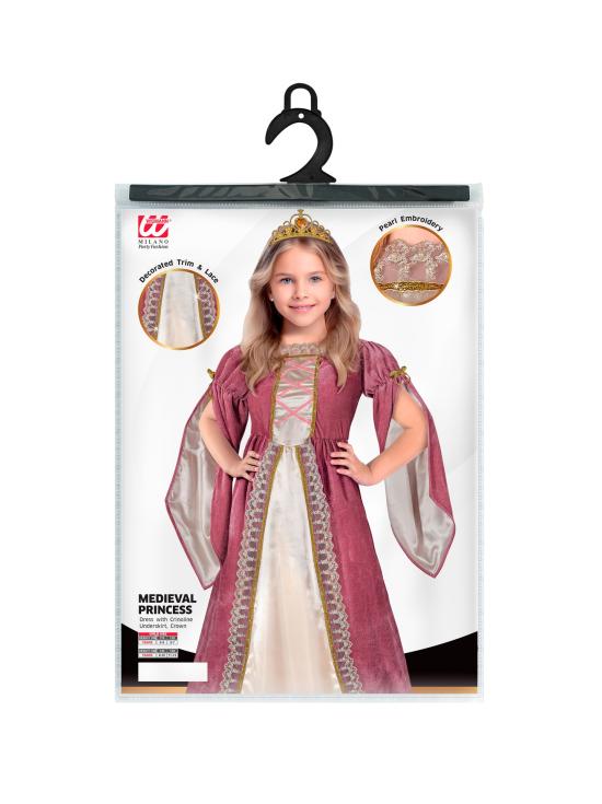 Disfraz Princesa Medieval Elegante en talla infantil