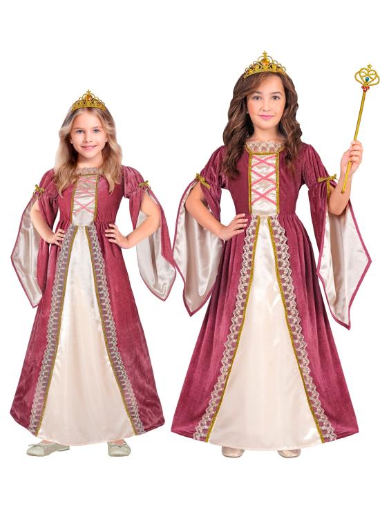 Disfraz Princesa Medieval Elegante en talla infantil