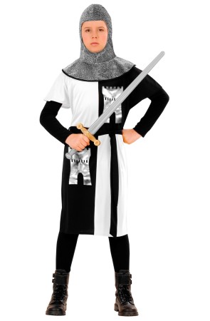 Disfraz Guerrero Medieval infantil Blanco
