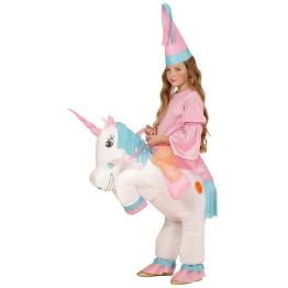 Disfraz Hada con Unicornio Hinchable Talla única