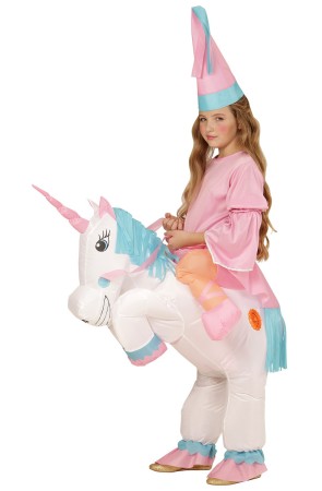 Disfraz Hada con Unicornio Hinchable Talla única