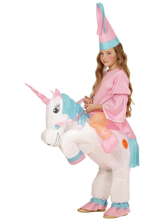 Disfraz Hada con Unicornio Hinchable Talla única