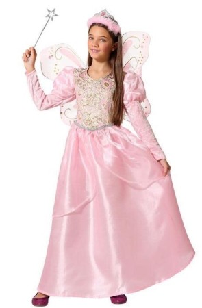 Disfraz Hada Madrina Rosa en talla infantil