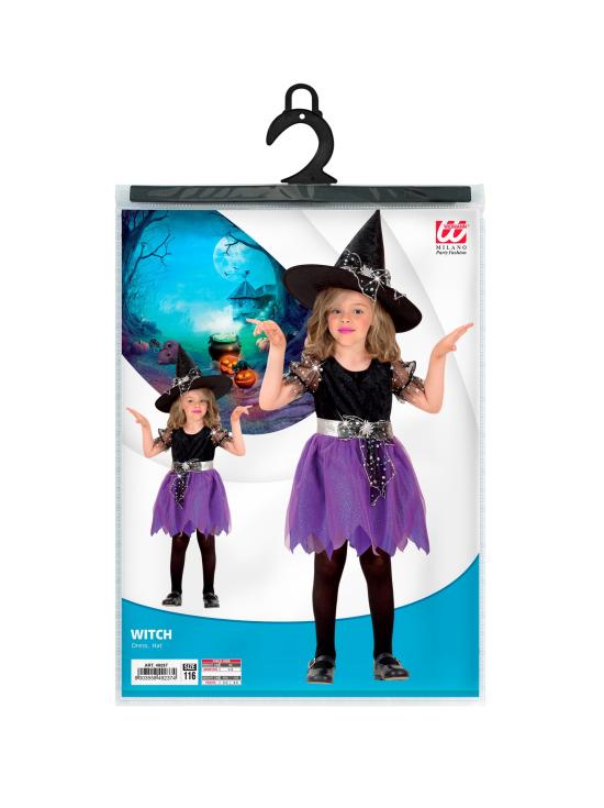 Disfraz Halloween Brujita Morada