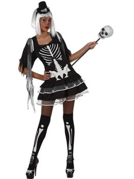 Disfraz Halloween de Esqueleto Sexy mujer .