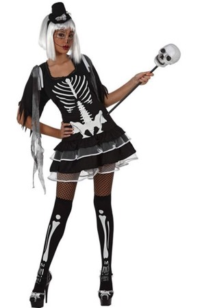 Disfraz Halloween de Esqueleto Sexy mujer .