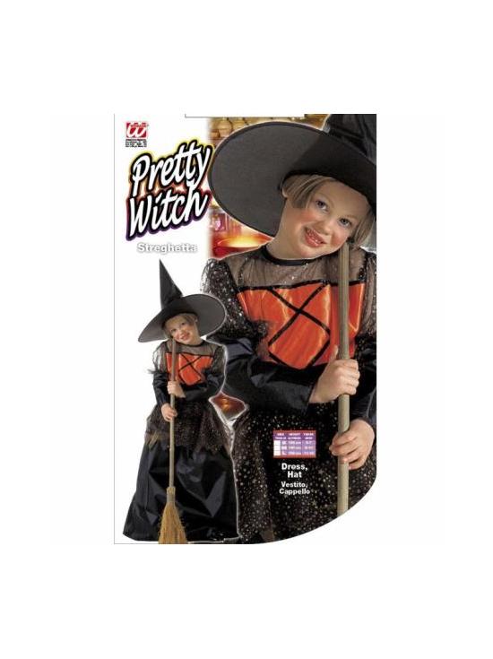 Disfraz  Bruja Naranja en talla niña