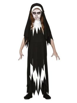 Disfraz Halloween Monja  niña