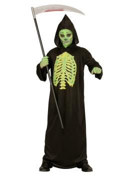 Disfraz halloween Muerte fluor para niños