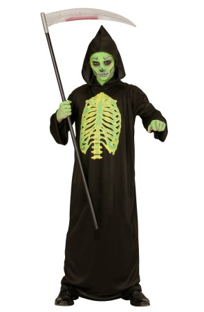 Disfraz halloween Muerte fluor para niño