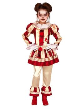 Disfraz Halloween Payasa Rayas talla infantil