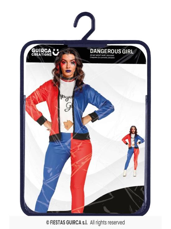 Disfraz Harley Qui Económico  para chica