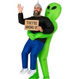 Disfraz Hinchable Alien Secuestrador – Traje con Ventilador