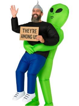 Disfraz Hinchable Alien Secuestrador – Traje con Ventilador