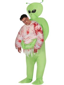 Disfraz Hinchable de Abducido por un Extraterrestre para Hombre