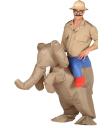 Disfraz hinchable de elefante ride on talla adulto
