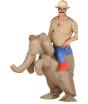 Disfraz hinchable de elefante ride on talla adulto