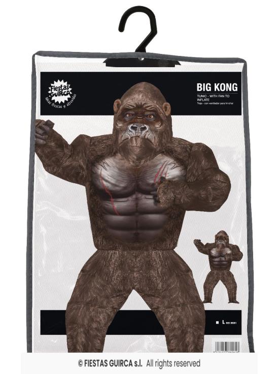 Disfraz Hinchable de Gorila King Kong Hombre adulto