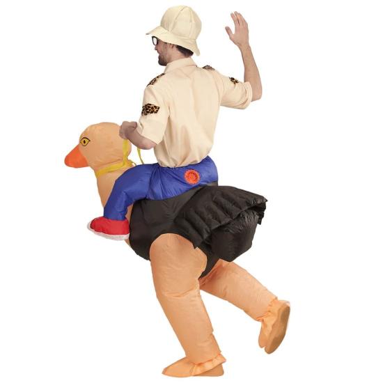 Disfraz Hinchable Explorador con Avestruz Talla única adulto Disfraz Hinchable Explorador con Avestruz Talla única adulto