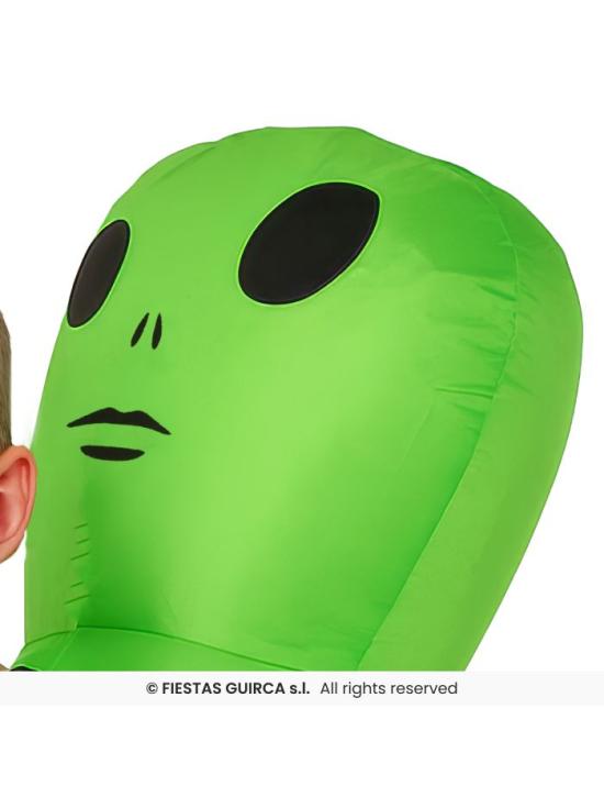 Disfraz Hinchable Infantil Alien Secuestrador de Niños – Incluye Traje con Ventilador
