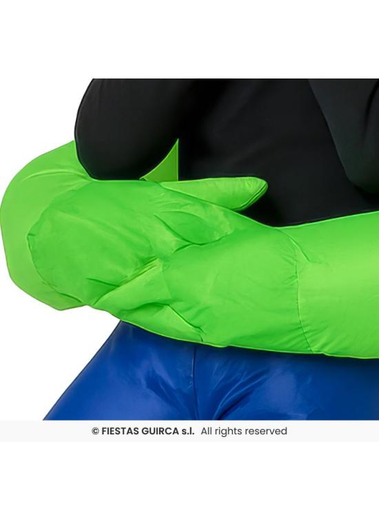 Disfraz Hinchable Infantil Alien Secuestrador de Niños – Incluye Traje con Ventilador