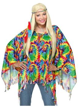 Disfraz Hippie Arco Iris adulta.