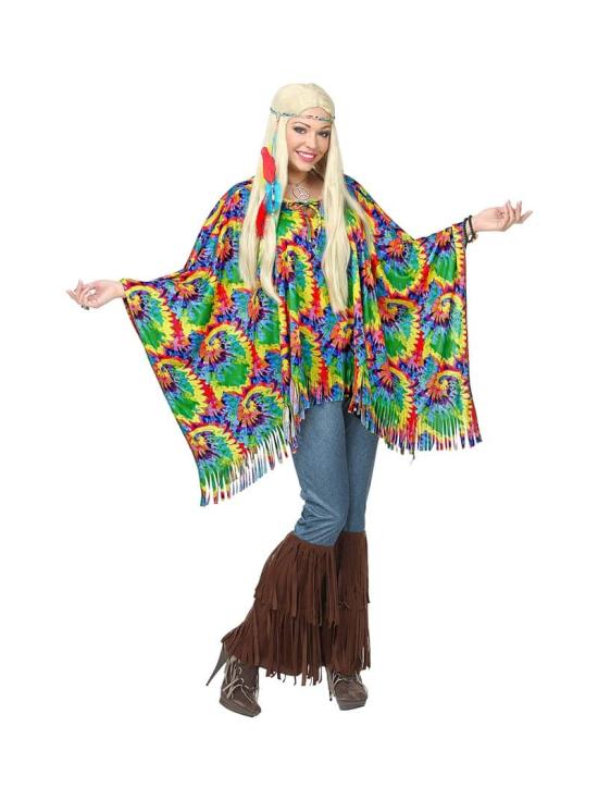 Disfraz Hippie Arco Iris adulta.