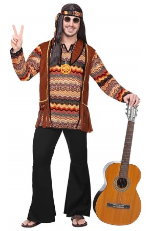 Disfraz Hippie Comuna para adulto