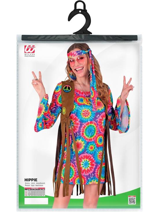 Disfraz Hippie Divertida para mujer
