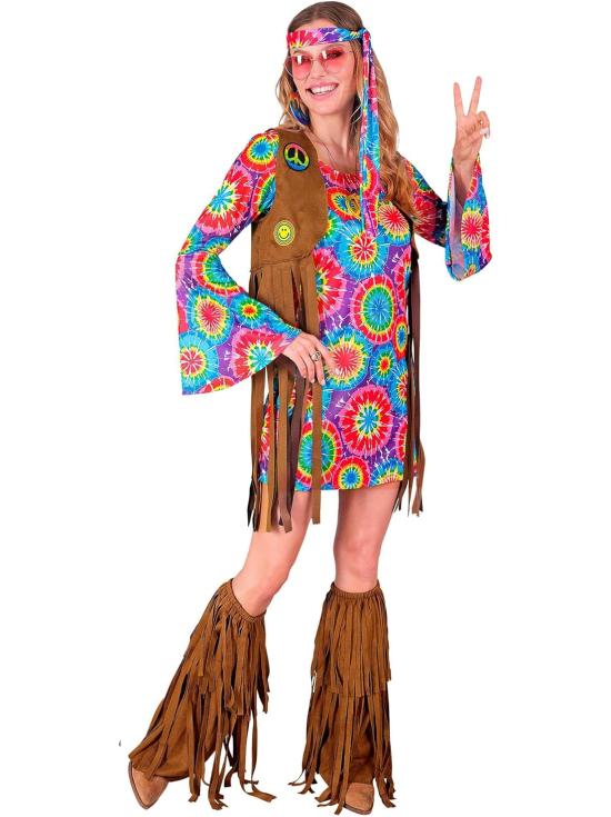 Disfraz Hippie Divertida para mujer