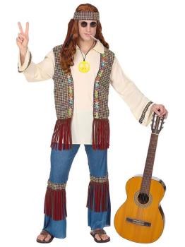 Disfraz Hippie Jefe Comuna talla  Adulto
