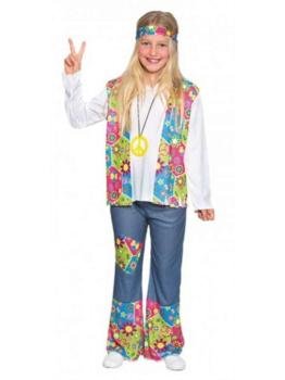Disfraz Hippie Niña Feliz.