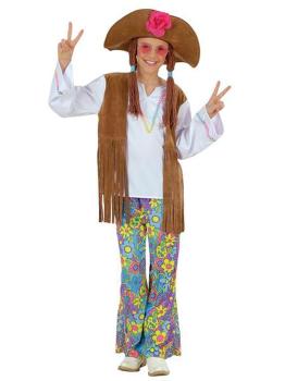 Disfraz Hippie Paz y Amor niñas