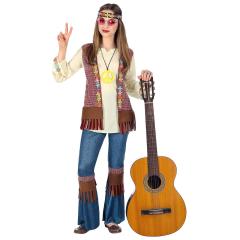 Disfraz Hippie Paz y Amor para niña